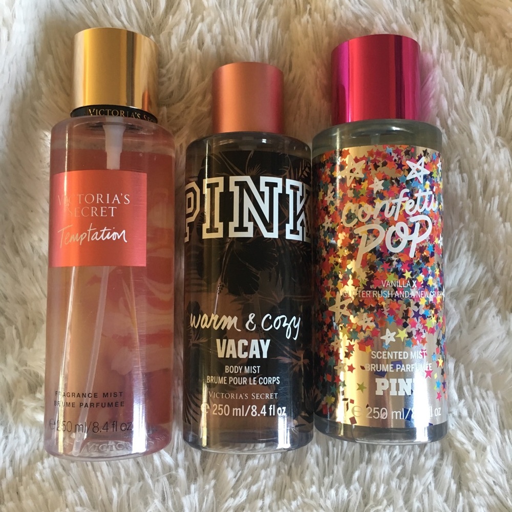 Pink Victoria’s Secret Sprays